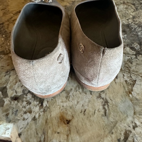 Chanel taupe suede with sparkle ballet - Picture 4 of 4
